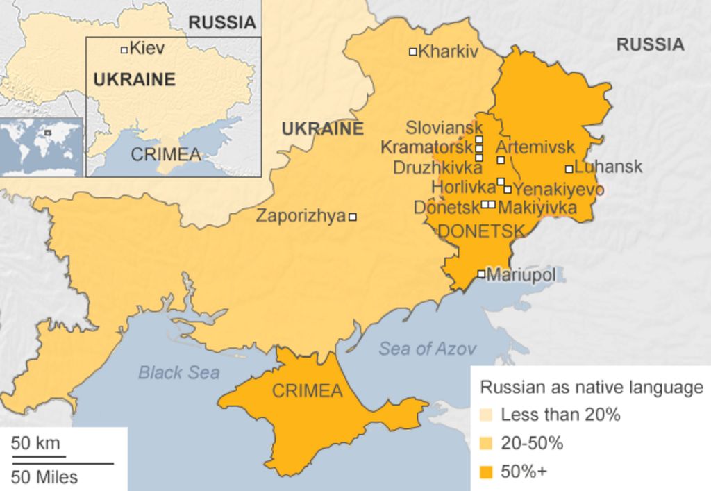 Ukraine crisis What is happening where? BBC News