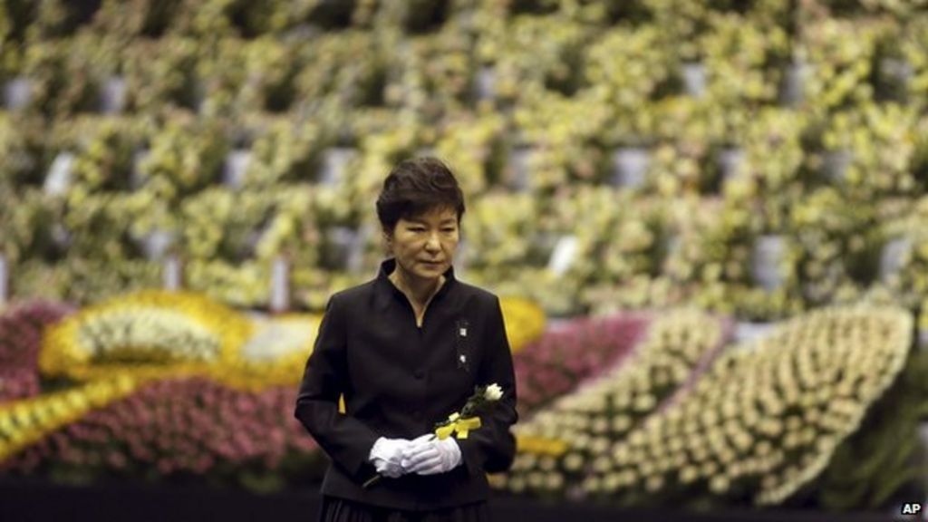 S Korea President In Ferry Disaster Apology Bbc News 4691