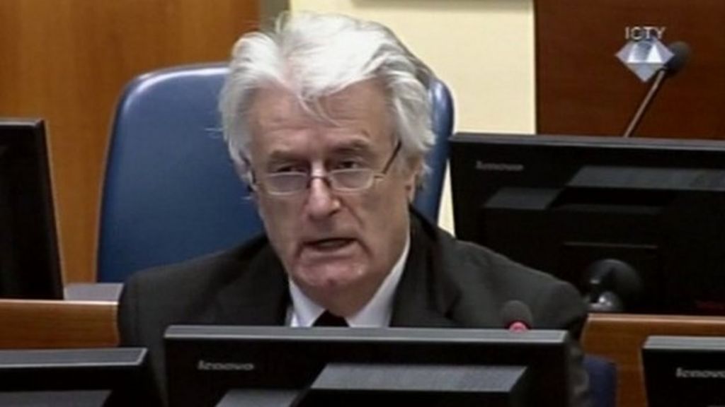 Karadzic takes 'moral responsibility' for Bosnia crimes - BBC News