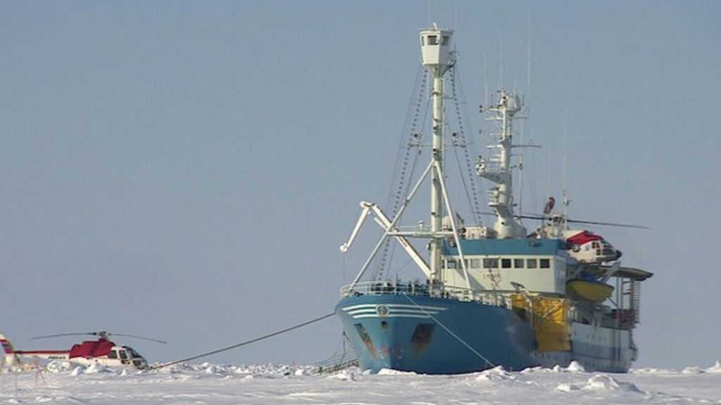 Arctic research from an ice-bound boat - BBC News