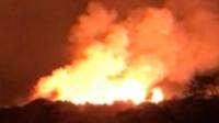 volcano erupting