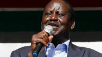 Kenyan opposition leader Raila Odinga