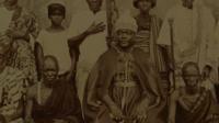 King Togbui Adamah II with his advisers.