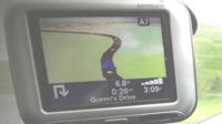 Sat nav screen