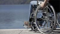 Man in a wheelchair