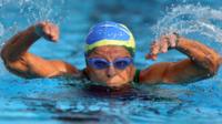 Nora Ronai swimming
