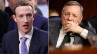To illustrate Facebook privacy concerns, Senator Durbin asked Mark Zuckerberg what hotel he stayed in.