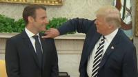 The US president lavishes his French counterpart with praise - but there are disagreements too.