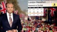 London marathon weather