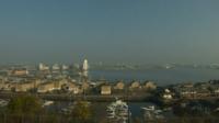 Eclipse timelapse Cardiff Bay