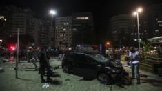 Carro desgovernado que atropelou mais de 17 pessoas em Copacabana