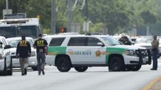 Santa Fe High School where a shooter killed at least 10 students on May 18, 2018 in Santa Fe, Texas