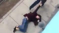 Escena del video de la agresión que sufrió Micaela de Osma.