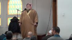 Sheikh Muhammad ibn Musa Al Nasr speaks at the Dar al-Arkam Mosque in Montreal