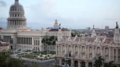 The National Capitol Building and the Gran Teatro de la Habana Alicia Alonso on the Paseo del Prado boulevard in Havana