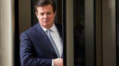 Former Trump campaign chairman Paul Manafort departs the federal court house after a status hearing in Washington, DC, USA, 14 February