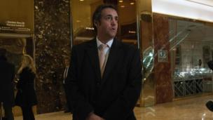 Michael Cohen, Donald Trump's personal lawyer, speaks in Trump Tower.