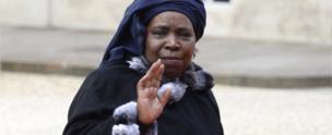 African Union chairperson Nkosazana Dlamini-Zuma arrives at the Elysee palace to participate in the Elysee summit for peace and safety in Africa on December 6, 2013, in Paris