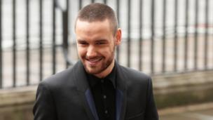 One Direction singer Liam Payne arriving at Westminster Abbey
