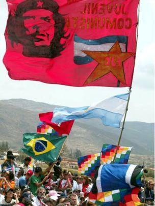 Fãs de Che Guevara em Vallegrande
