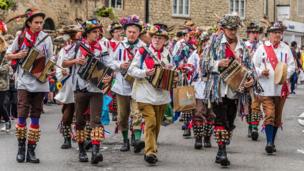 Morris Dancers at Eynsham Carnival