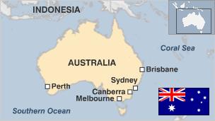 What are the names of the countries in Australia?