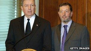 David Blunkett and John Ashcroft in 2003