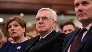 John McDonnell, centre