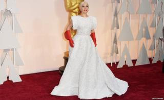 Singer Lady Gaga attends the 87th Annual Academy Awards in Hollywood, 22 February 2015