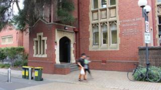 The exterior of the Richard Berry Building, Department of Mathematics and Statistics