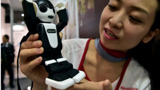 Sharp unveils the humanoid robot