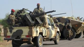 Cameroon troops in the north of the country