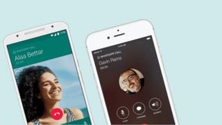 WhatsApp'tan görüntülü konuşma örneği