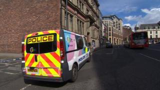 Newcastle murder scene