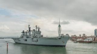 Former aircraft carrier HMS Illustrious
