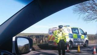 Policeman at scene