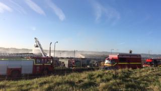 Maryport factory fire