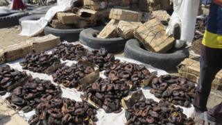 Kasuwar kifi ta Tashar Baga a Maiduguri