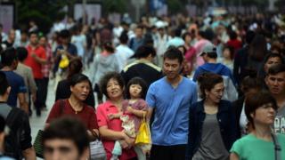 上海南京路步行街。(資料圖片)