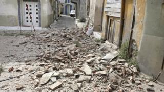 У Пломарі на грецькому острові Лесбос були пошкоджені будівлі в старих кварталах