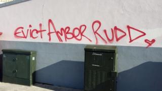 The graffiti daubed across Hastings