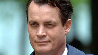Tycoon Matthew Mellon leaves Southwark Crown Court in London, prior to the start of a computer hacking trial on Monday 23 April 2007.