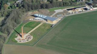 Aerial view of the site