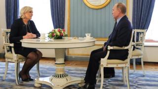 Владимир Путин Марин Ле Пен