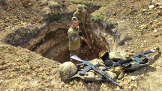 Українські військові у зоні АТО