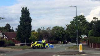 Police at the scene