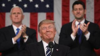 Президент США Дональд Трамп в конгрессе США