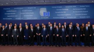 Team photo at EU summit