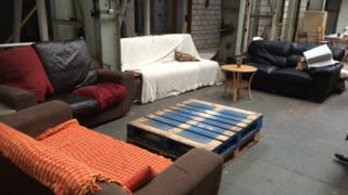 Inside the former power station in Osney which has been occupied by squatters