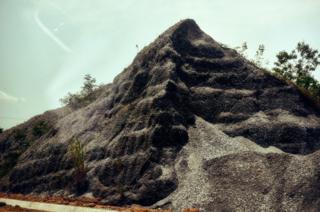 A pile of dirt in Kumasi, Ghana